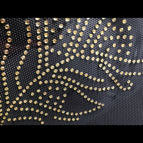 Crafter's Square Iron-On Rhinestone Patch - Fern Leaf Design - Picture 6 of 10